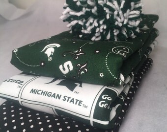 Baby Burp Cloths - 3 pack MSU Themed