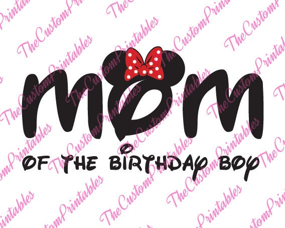 Download Mom Of The Birthday Boy Minnie Mouse Disney SVG Cricut