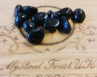 Black Tourmaline, Tumble stones Healing Crystal, Reiki Charged, Grounding Crystals, Home Protection, Purification Stone Empath Crystal