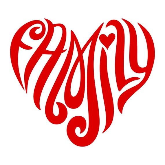 Download 2 Family Heart SVG EPS DXF Studio3 Cut Files from TimestormSVG on Etsy Studio