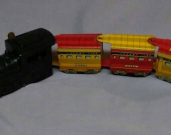 Rare Vintage Marx Lithograph Tin Train
