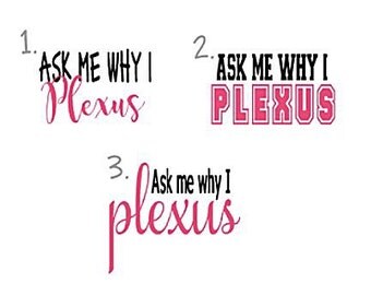 Ask me why i plexus vinyl decal