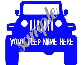 jeep name decal custom