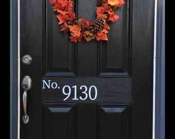 Custom House Numbers-Vinyl House Number-Front Door Number-Mail Box Address Number