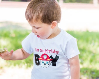Paw patrol birthday shirt, paw patrol shirt, paw patrol birthday, marshall paw patrol birthday shirt, marshall paw patrol, birthday shirts