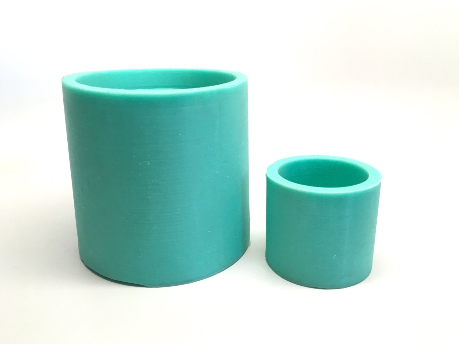 4 Cylindrical Planter Mold Silicone Geometric Mold