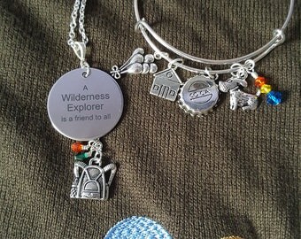Up Inspired Bracelet, Wilderness Explorer Necklace