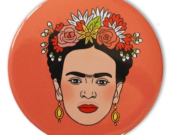 Frida Pocket Mirror, Frida Kahlo, Stocking Stuffer, Party Favor, fiesta party stuffer, bridal party, fiesta bag stuffers
