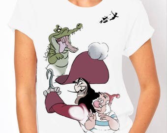 Disney Villains Captain Hook (Peter Pan) Smee Women's Tee