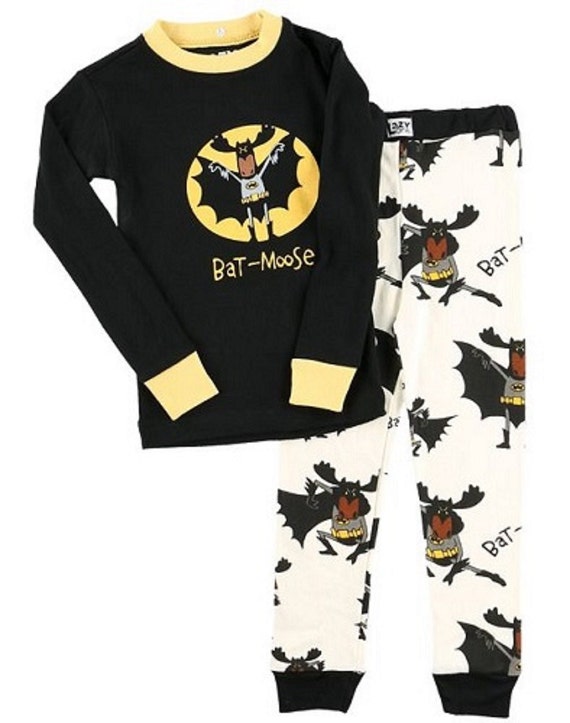 Family Bat Moose Pajamas Not Batman But Bat by ChristmasPajamasEtc