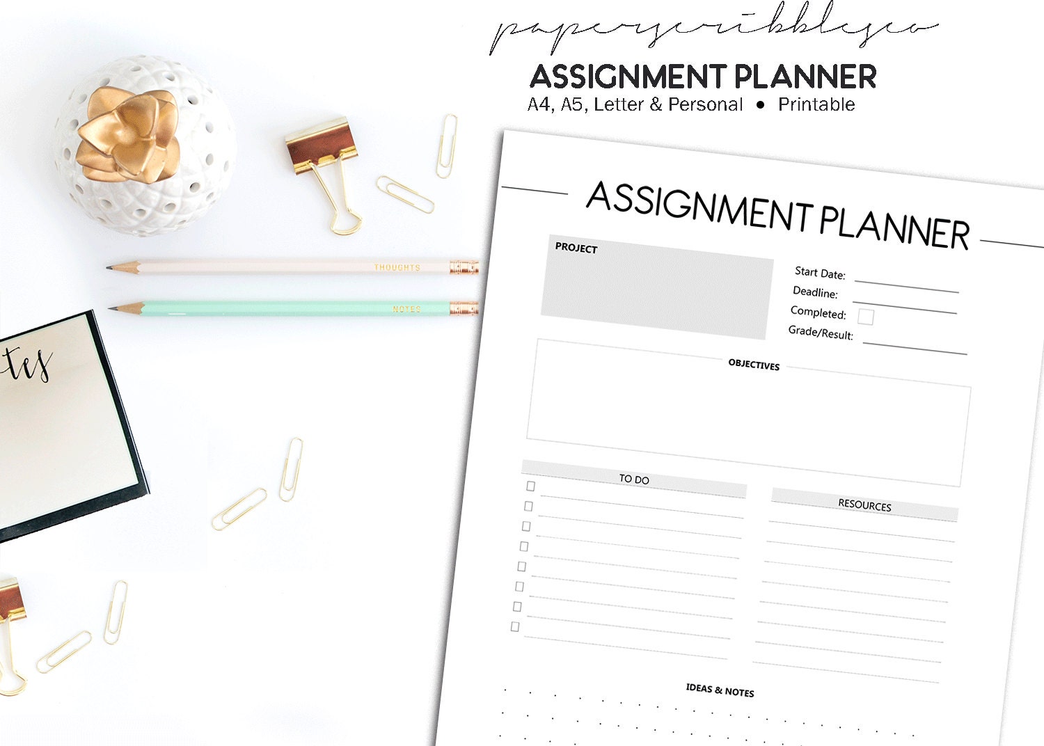 SALE Assignment Planner Student Planner Homework Planner