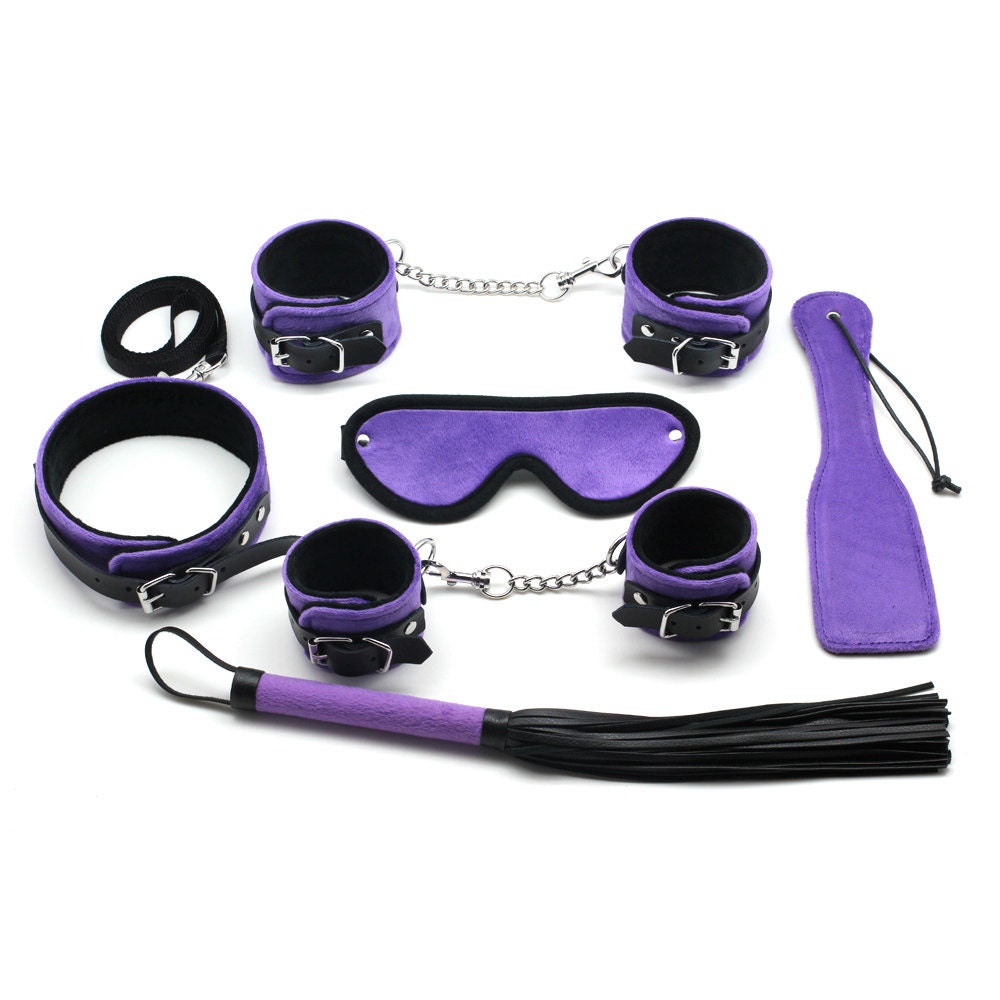 7 Bondage Set Silicone Ball Gagblindfold Hand Cuffsankle