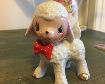 Vintage lamb pot ornament