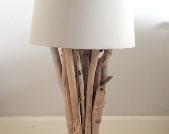 Driftwood floor lamp