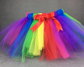 Rainbow tutu, Tutu Skirt, Cake Smash, Birthday outfit, Photo Props, Tutu, birthday tutu