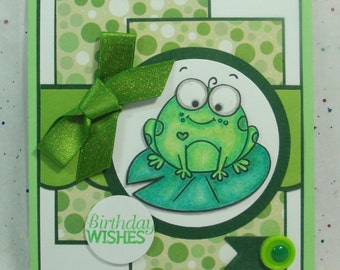 Happy Birthday Card Frog Pun Card Clever Card Funny Frog