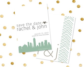Indianapolis Skyline Save the Date