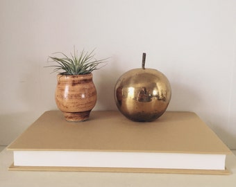Brass apple, vintage brass apple