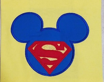 Super mouse shirt/superman birthday shirt/ avengers birthday shirt, mickey head character shirt/disney fun shirt/disney super hero shirt