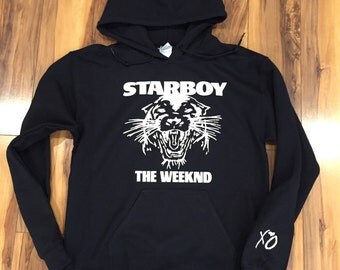 The Weeknd Starboy Hoodie (White-Print)