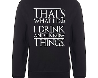 I drink and I know things (S) | Art Apparel | Buy T Shirts online ...