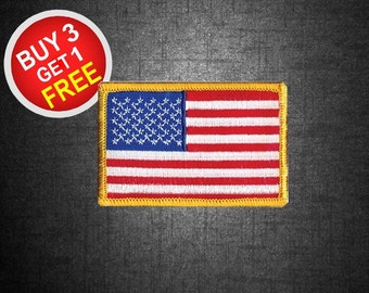 American Flag Patches Flag Patches Patch Iron On Patch Embroidered Patches