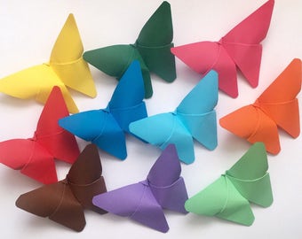 Paper butterflies , origami butterflies , butterflies for decoration