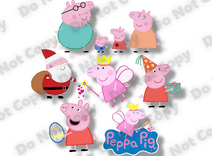 Download PEPPA PIG SVG Bundle eps dxf pdf png 300 dpi Color by ...