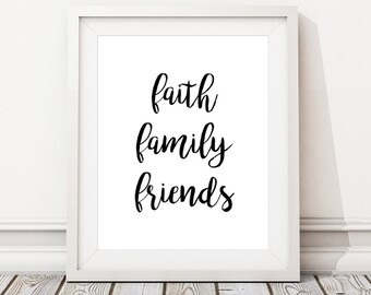 Faith family friends  Etsy