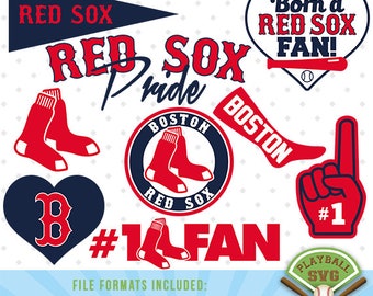 Boston Red Sox SVG files, baseball designs contains dxf, eps, svg, jpg, png and pdf files. PB-031