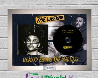 The Weeknd - Beauty Behind The Madness CD Frame Presentation Rare Custom Starboy Kissland Valentines Day