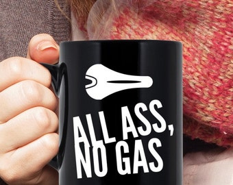 Bicycle Decor Cup All Ass No Gas Mug Bike Decor Cup Bike Seat Coffee Mug Cycling Lover Cup Road Bike Coffee Cup Bike Enthusiast Optoutside