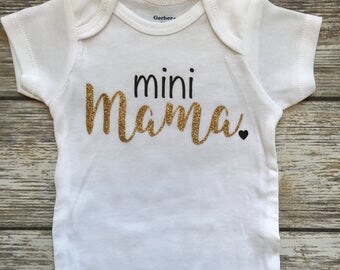 Mini Mama, Baby Girl Onesie, Baby Shower Gift, Baby Girl Gift, Infant Clothing, Cute Baby Gift, Newborn Onesie