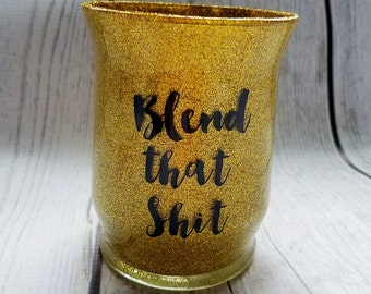 Makeup Brush Holder, Glitter Makeup Brush Holder, Make-up Brush Holder, Make Up Brush Jar, Bathroom Jar, bathroom decor, morning motivation
