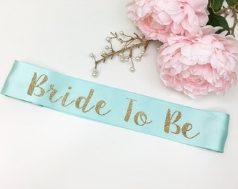 Bride To Be Sash, Glitter Sash, Bachelorette Sash / SP