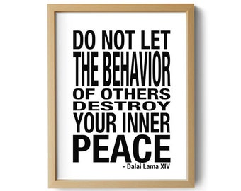 Dalai lama quote | Etsy