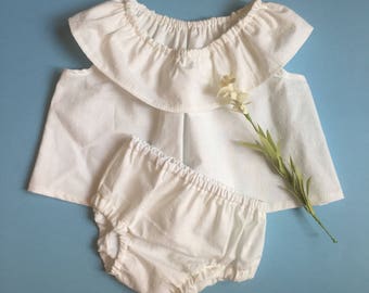 Spring 2017 Ruffle Tank and Bloomer set
