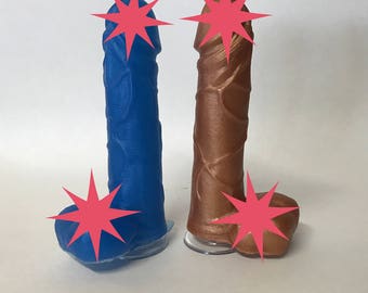 Penis Soaps with Suction cups set of 5 - Willy Soaps with suction cups - Hen Party soap - OilPatchBurlesque -