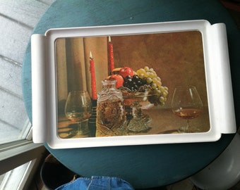 Waverly Serving Tray: Brandy and candles