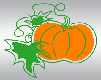 Pumpkin SVG Clipart Cut Files Silhouette Cameo Svg for Cricut and Vinyl File cutting Digital cuts file DXF Png Pdf Eps vector clip art