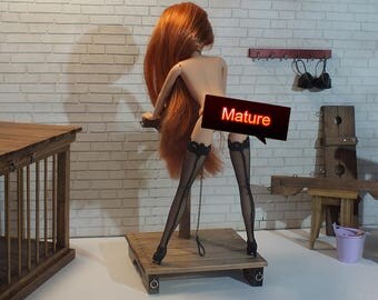 Doll Pillory | Doll BDSM toy | Doll BDSM | Doll Dungeon accessory | Dollhouse miniature | Barbie toy | Doll accessory | BDSM toy | Mature