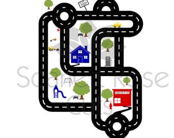 Father's Day SVG cut file Road map shirt car racetrack shirt for silhouette cameo and cricut