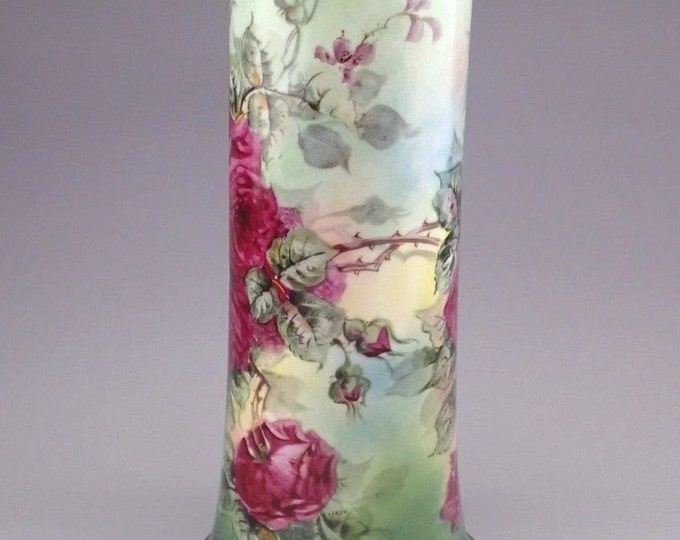 Oversized Antique Wm. Guerin Limoges Vase