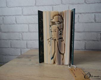 Book Art "Audrey Hepburn" - decorative object from a book - Collection's open book