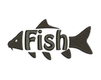Fish Embroidery design - Carp - Machine embroidery design