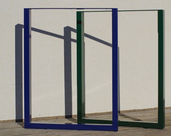 Steel Table Legs, Square Dining Table Legs, Desk Legs, Office Table Legs, Kitchen Table Legs, Metal Legs Powder Coated SET of 2