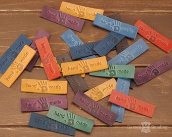 Handmade Leather labels Leather tag Clothing labels