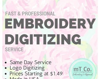 Custom Embroidery Digitizing