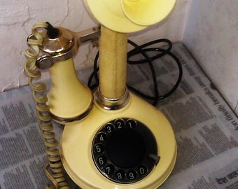 Sale.......Retro Office Decor - Rotary Phone, Vintage Telephone, Old Rotary Phone, Fully Working Phone, Gift