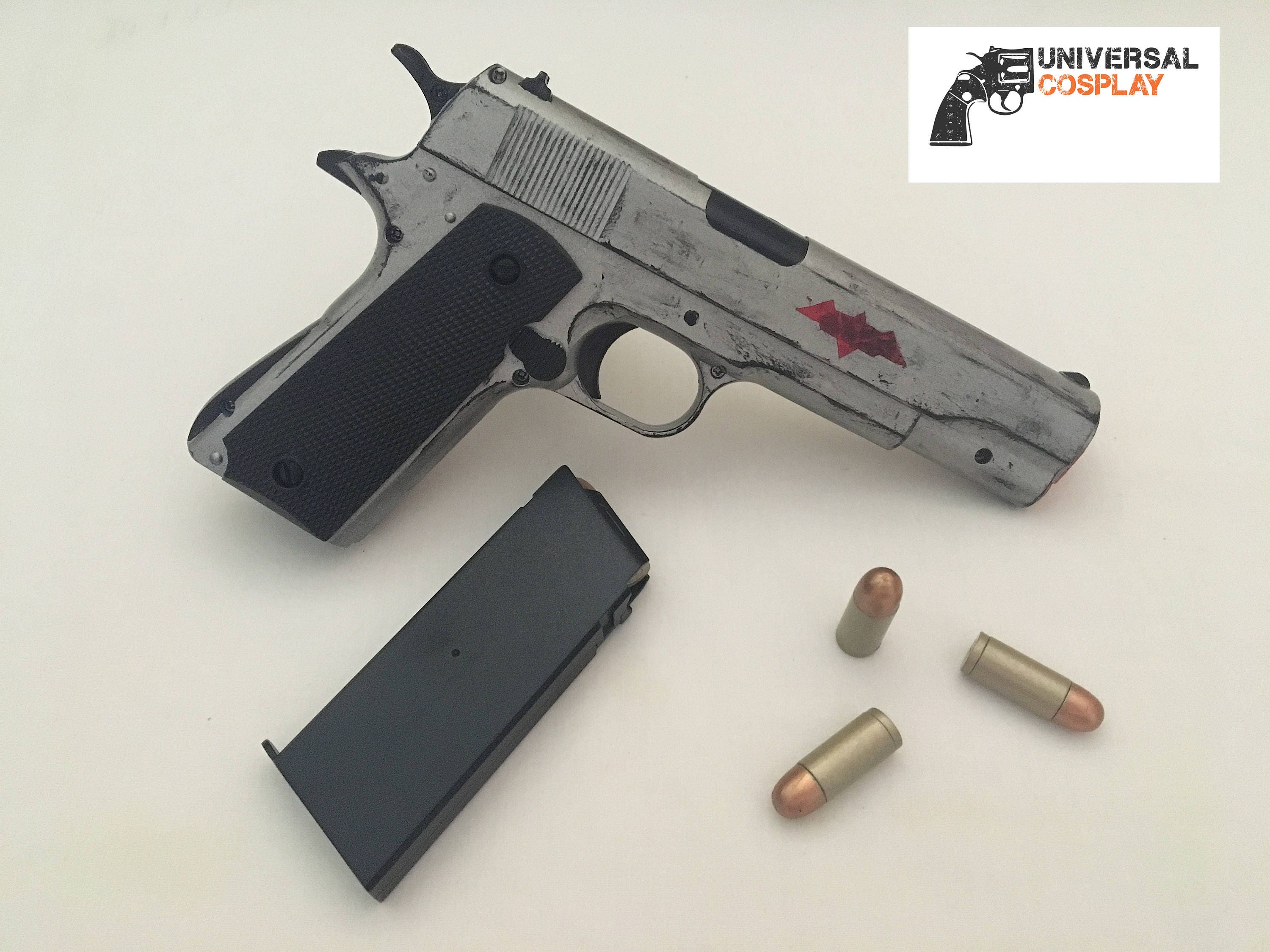 Red Hood's Pistol M1911 Colt 45 Realistic Prop Toy Gun